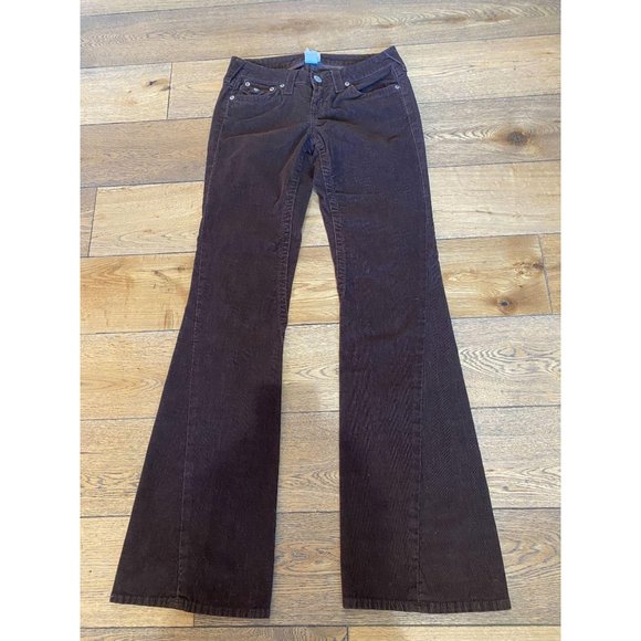 True Religion Corduroy Joey Jeans Pants Brown 28 - Picture 3 of 9